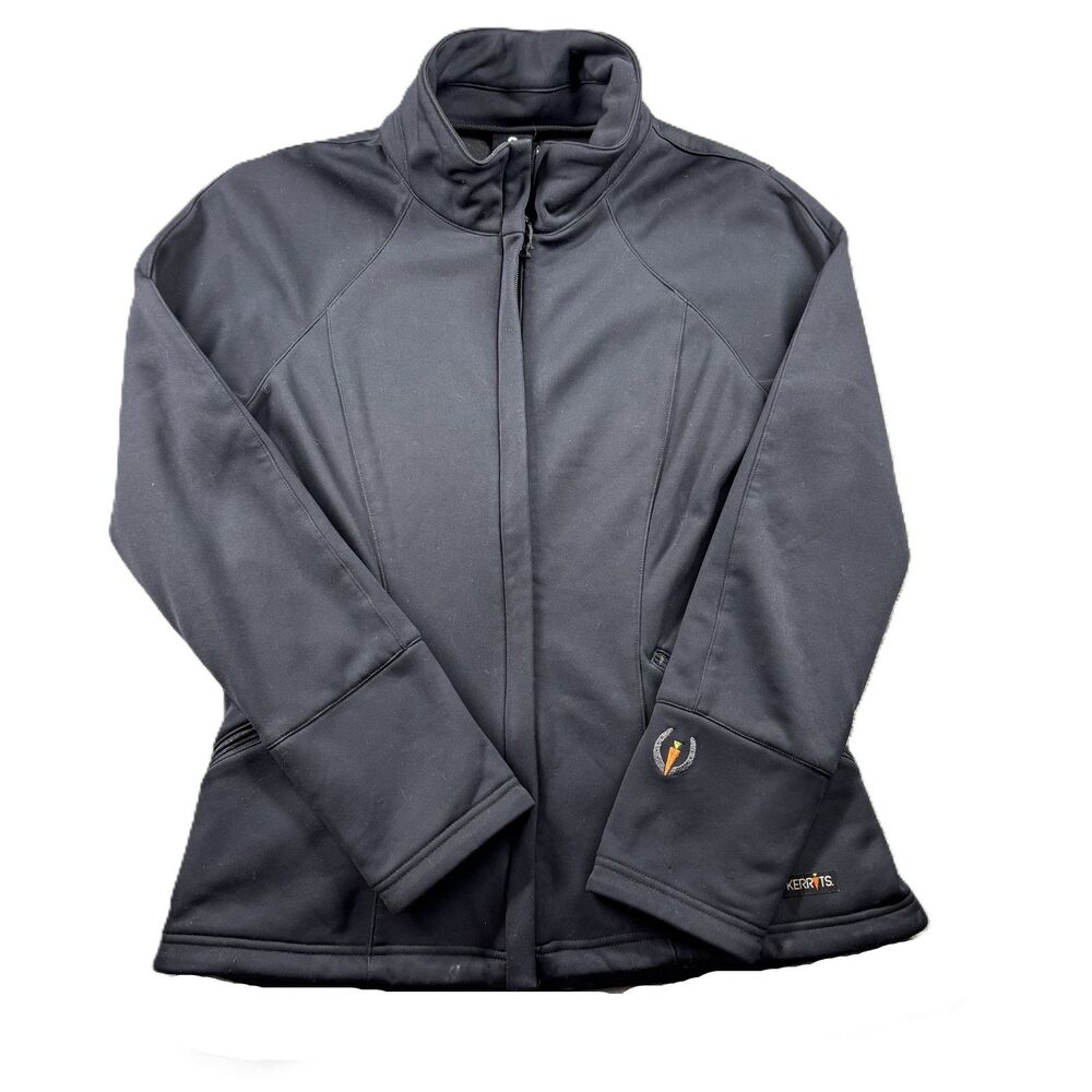 Kerrits Women Riding Jacket Softshell Full Zip Equestrian Horses Black Small